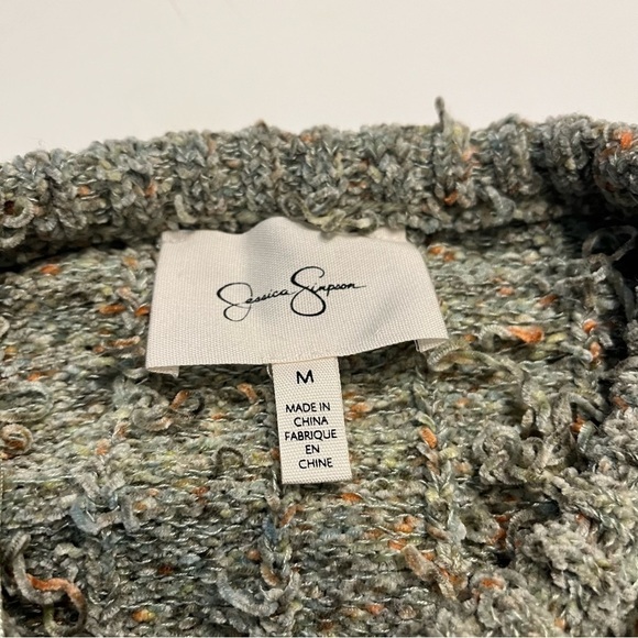 Jessica Simpson Women's Sweater size medium green, multi colored,  polyester. - Picture 3 of 6
